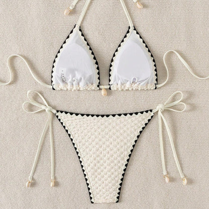 Style Printed Two Piece Lingerie Floral Swimsuit Sexy Split Bikini Set