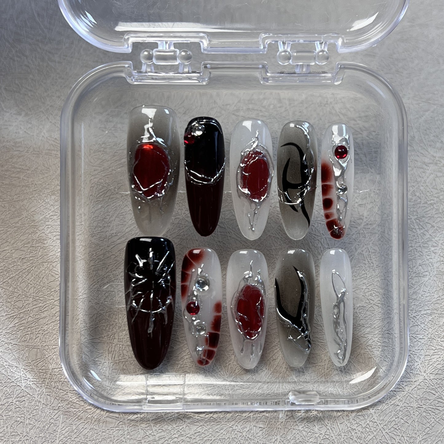 0982- Handmade press on nails fake nails removable