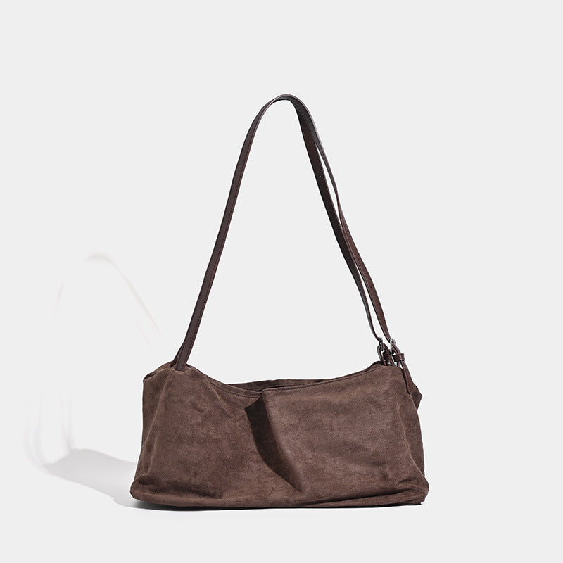 Bolso hobo vintage mate, bolso tipo almohada de gran capacidad, bolso bandolera versátil para el día a día 