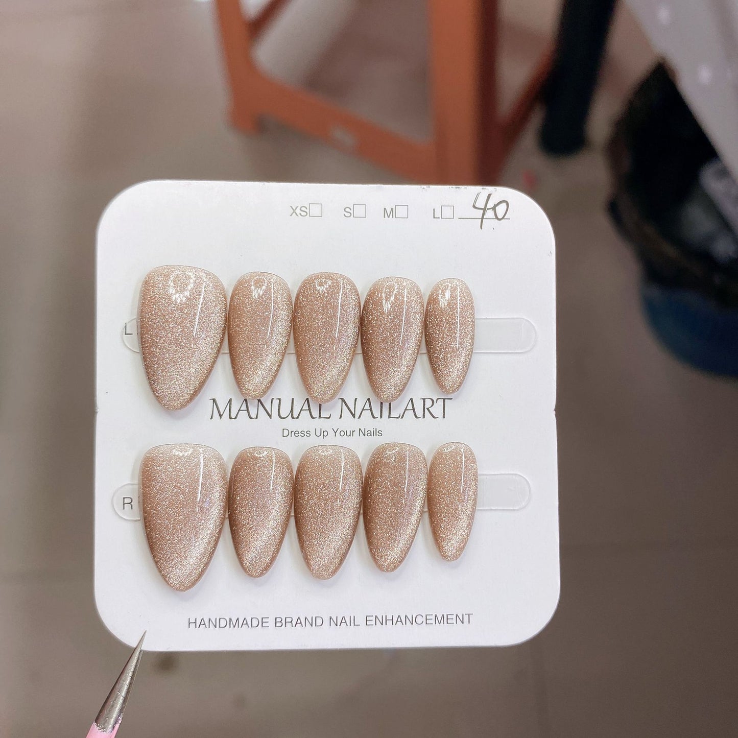 1027- Handmade press on nails fake nails removable