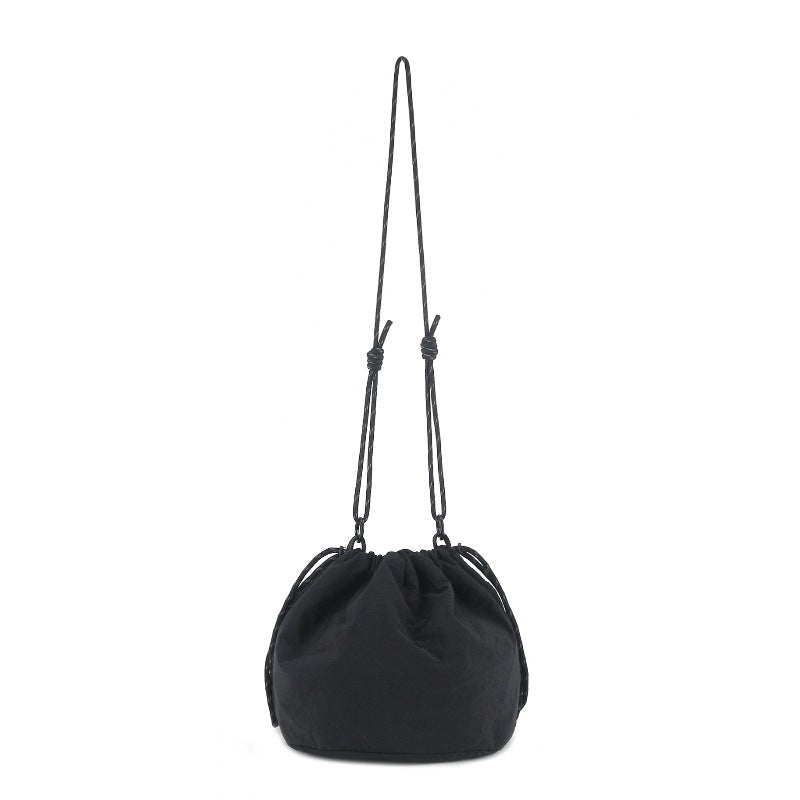 Bucket Bag stylish, Dual Drawstring Crossbody Bag Men's, Outdoor Sports and Leisure Bag