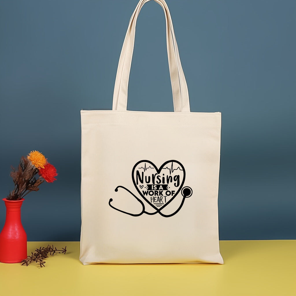 Bolso bandolera de lona estampada, bolso de compras moderno y ligero, bolso de algodón de gran capacidad, paquete de 2 unidades tipo hobo. 