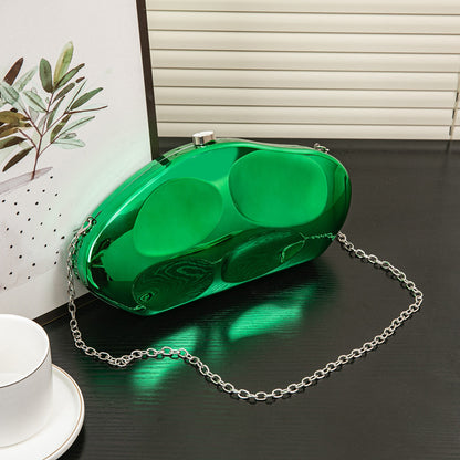 Bolso acrílico brillante, bolso bandolera para cena, bolso de mano de noche, bolso de graduación, bolso de fiesta, bolso de mano para graduación. 