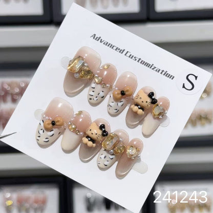 1031- Handmade press on nails fake nails removable