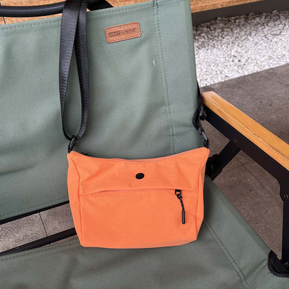 Small Casual Bag Women, Casual Simple Crossbody Bag, Nylon Wide Shoulder Strap Daily Commuter Shoulder Bag