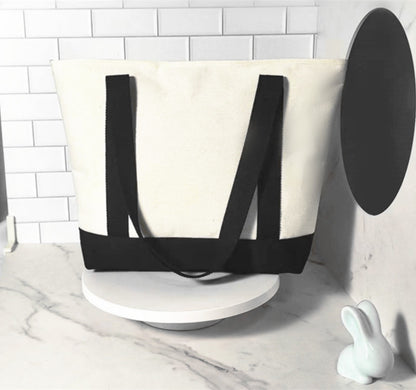 Bolso bandolera de lona, ​​bolso tote de gran capacidad con estampado de letras, bolso de regalo portátil y ligero de moda para mujer 