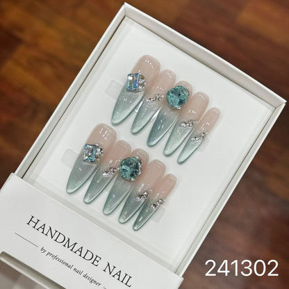 1030- Handmade press on nails fake nails removable