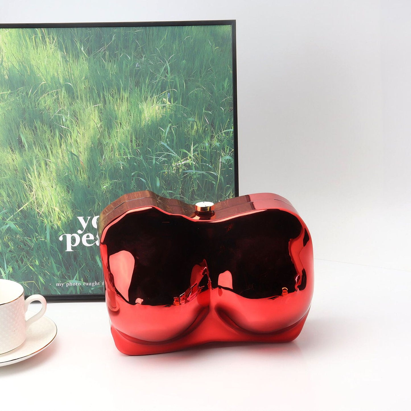 Elegante bolso de mano de acrílico de forma irregular – Bolso de mano de noche con estilo, perfecto para fiestas, graduaciones y bodas.