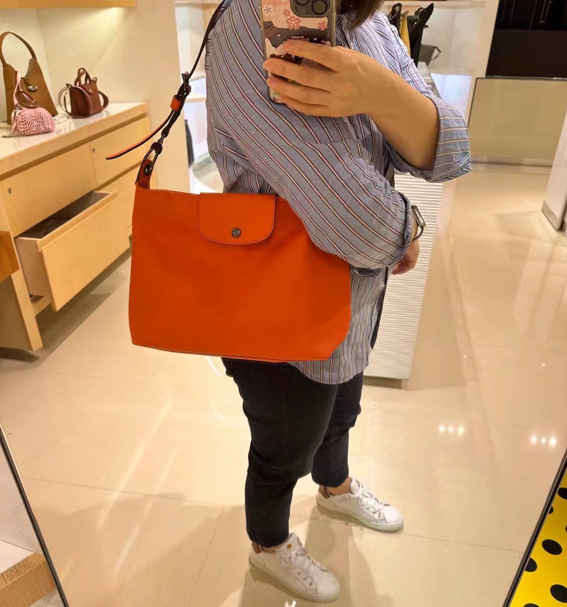 Hobo Underarm bag, boho grey women's bag, Crossbody shoulder bag, large capacity versatile women's hobo bag