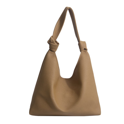 Bolso tote hobo grande de piel suave, bolso hobo retro sencillo de moda para otoño e invierno, bolso de hombro marrón de gran capacidad para ir al trabajo 