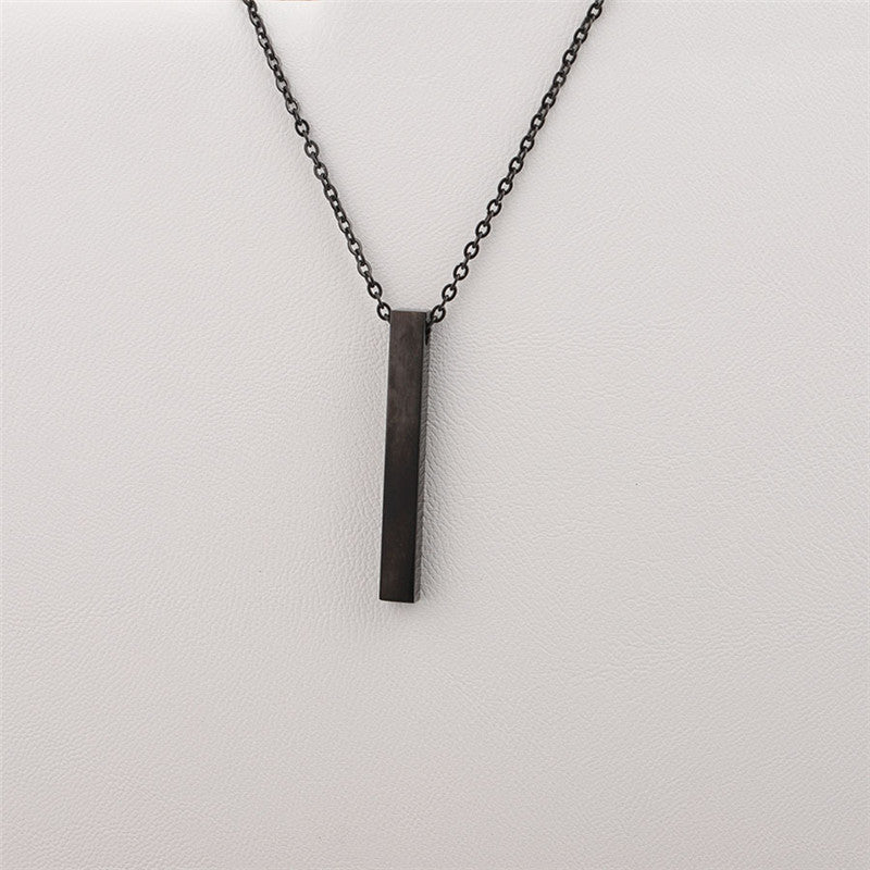 Geometric Bar Pendant Necklace