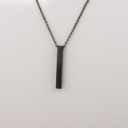 Geometric Bar Pendant Necklace
