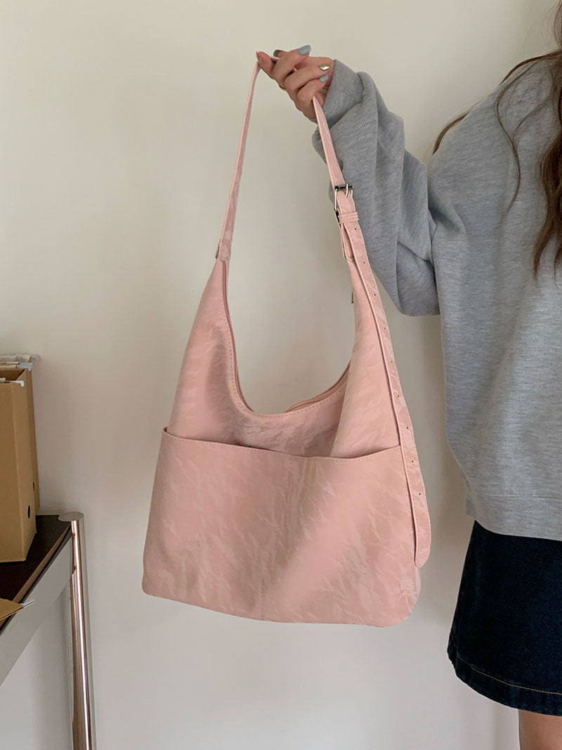 Bolso hobo suave de gran capacidad, bolso de hombro de verano para mujer, bolso de mano informal para ir al trabajo, bolso tote para el día a día 