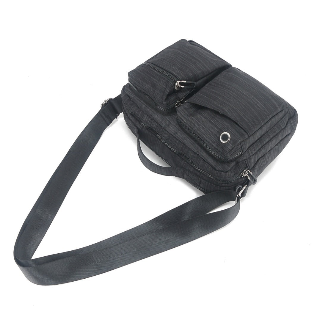 Bolso bandolera deportivo de gran capacidad para exteriores, bolso de viaje multifuncional, bolso cruzado resistente al desgaste e impermeable para hombre, bolso cruzado informal 