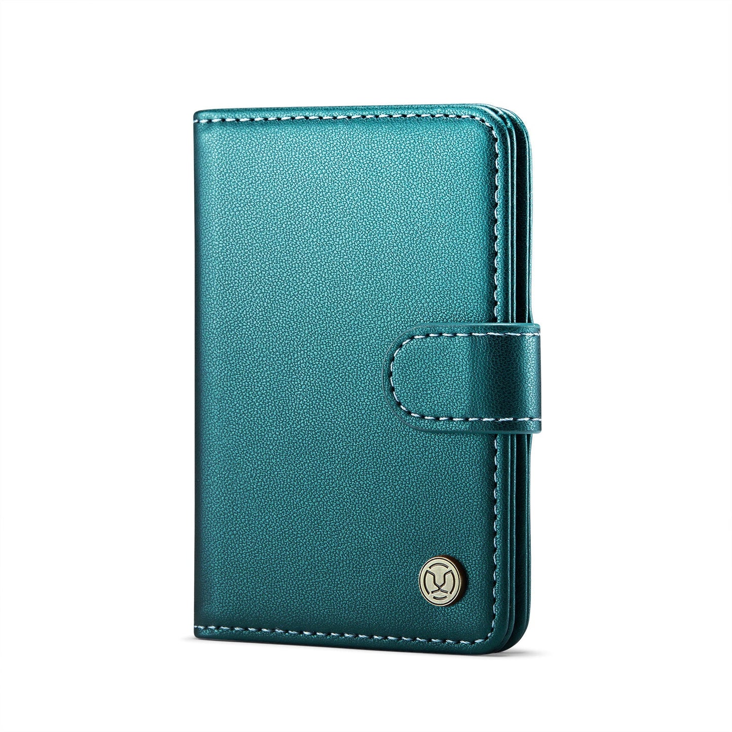 Magsafe ring magnetic card case  for iPhone17 card anti-theft brush 16/15/14/13 zipper change bag Wallet Magnetic Card Holder RFID Blocking, PU Leather Minimalist Phone Wallet Compatible with MagSafe Phones -dropshippingabc.com