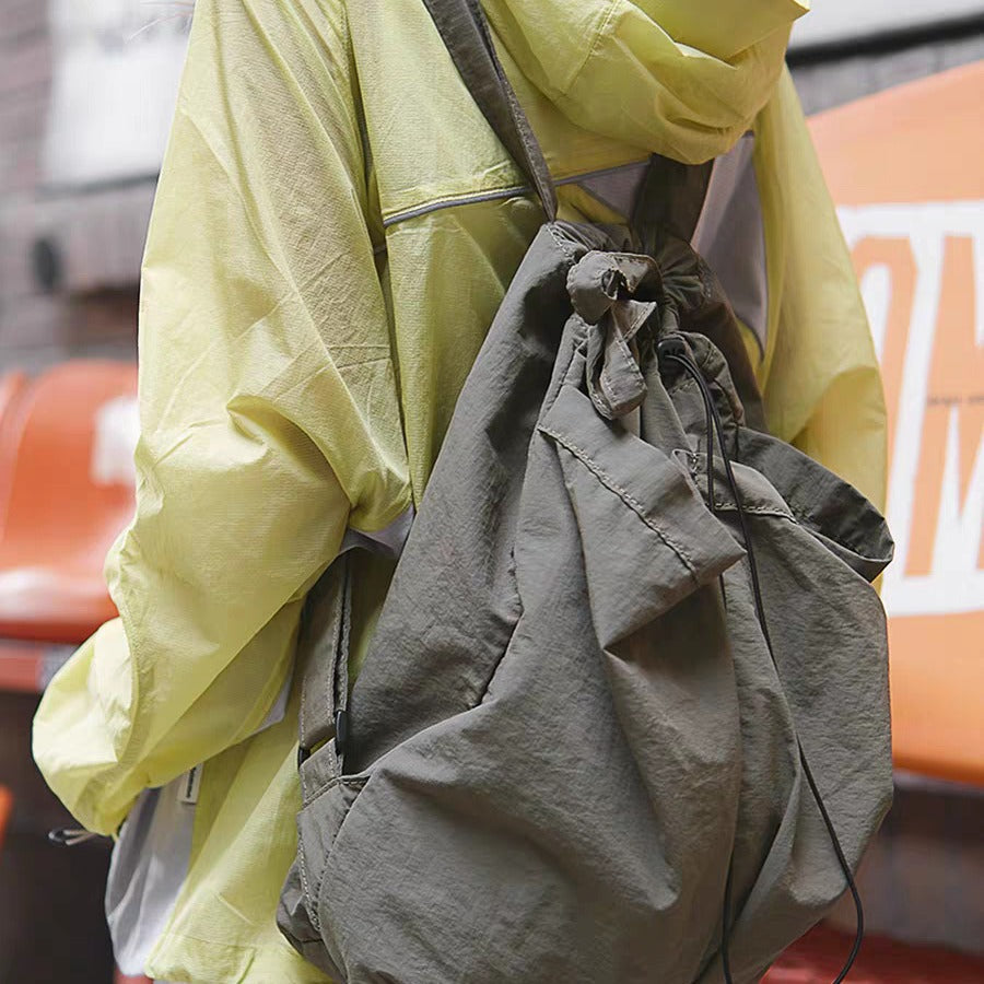 Mochila informal de nailon antisalpicaduras para mujer, mochila neutra de gran capacidad para estudiantes, bolso ligero informal 