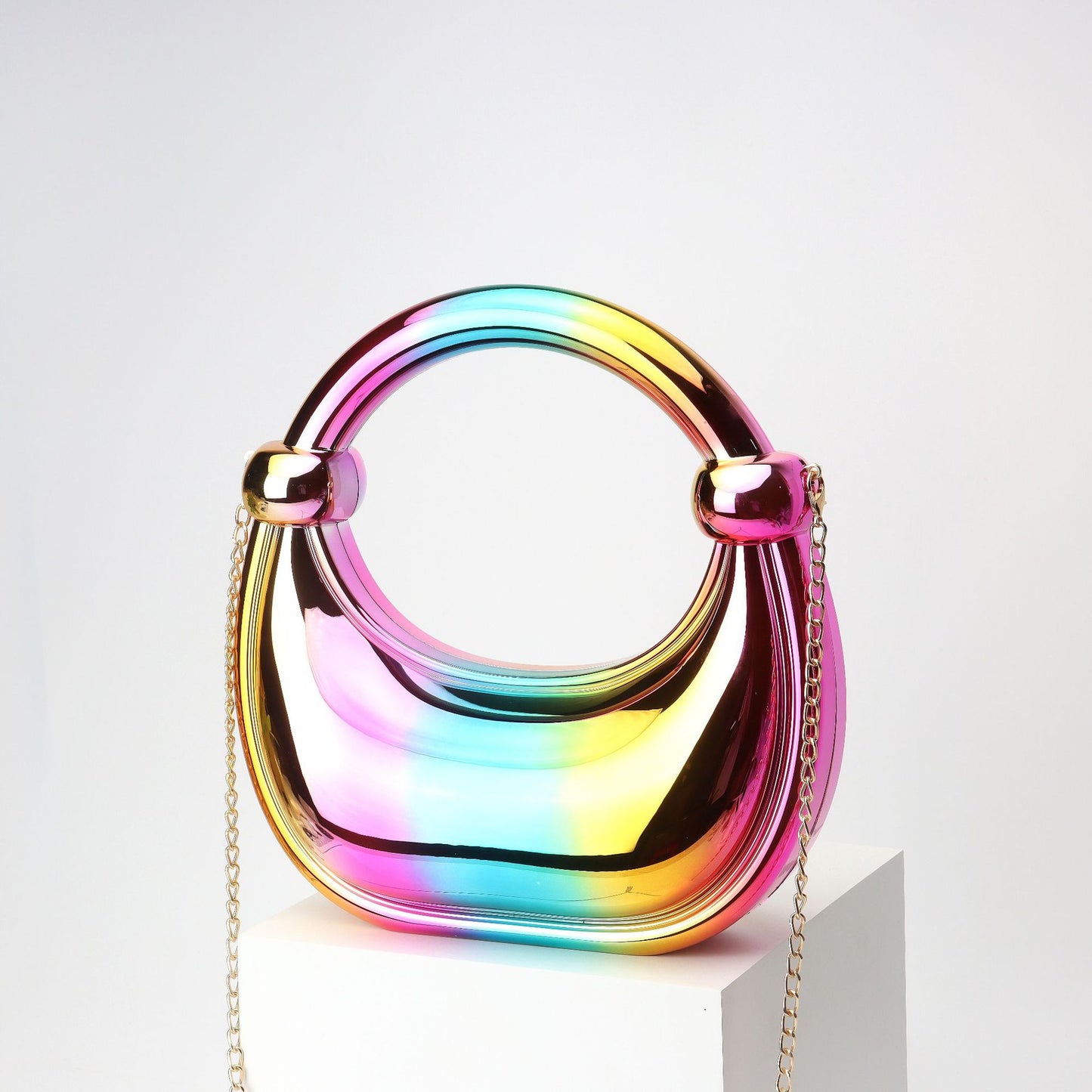 Bolso de mano pequeño y versátil de acrílico para cena, noche, informal, fiesta, graduación.