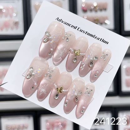 1030- Handmade press on nails fake nails removable