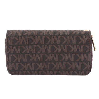 Saffiano Long Zip Around Wallet with Wrist Strap - Large Capacity Continental Clutch for Women & Men -dropshippingabc.com