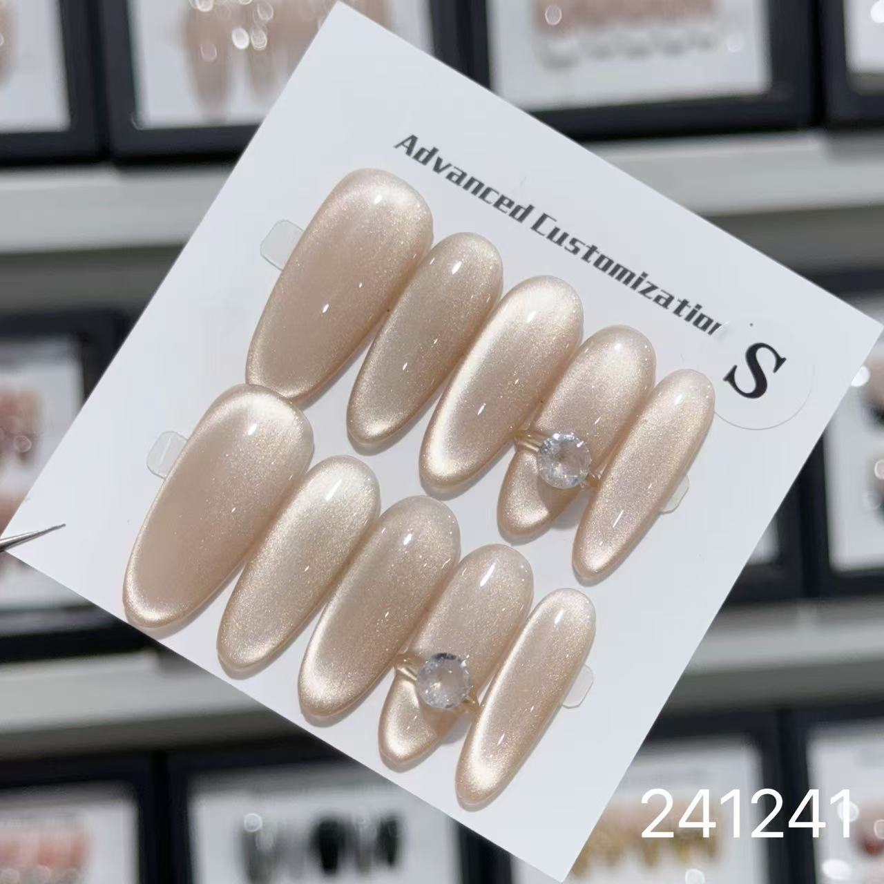 1030- Handmade press on nails fake nails removable