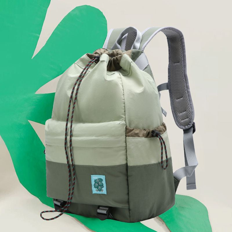 Mochila ligera para mujer, mochila escolar/para ordenador portátil de gran capacidad para viajes y actividades al aire libre, mochila deportiva de montaña con cordón ajustable para hombre 
