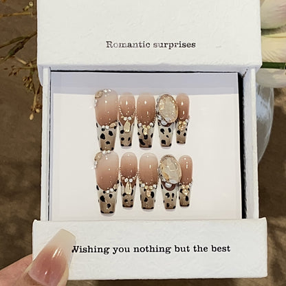 1035- Handmade press on nails fake nails removable