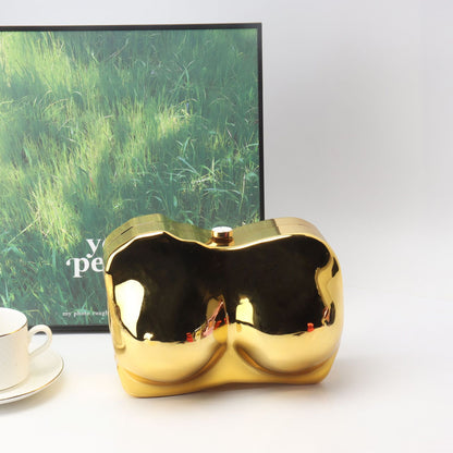 Elegante bolso de mano de acrílico de forma irregular – Bolso de mano de noche con estilo, perfecto para fiestas, graduaciones y bodas.