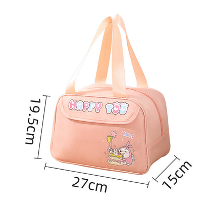 Cute lunch bag, lunch box bag waterproof, student lunch bag, cartoon picnic camping thermal insulation bag
