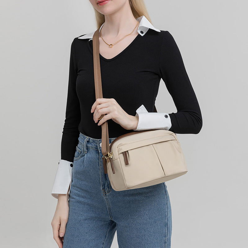 Small women's crossbody bag, fashionable small bag versatile, shoulder bag commuting solid color, simple square bag small