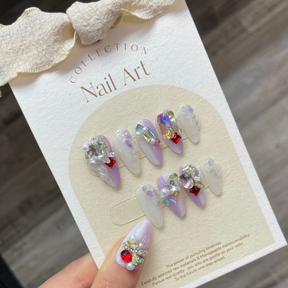 0938- Handmade press on nails fake nails removable