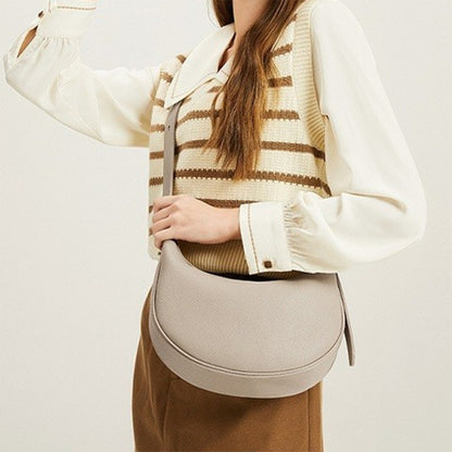 Bolso de media luna, bolso de hombro ajustable, bolso hobo para mujer 
