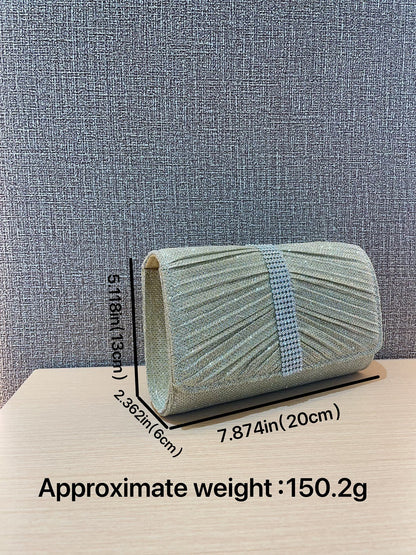 Bolso de mano con textura de diamante para niña, ideal para vestidos de noche, banquetes y cheongsams.