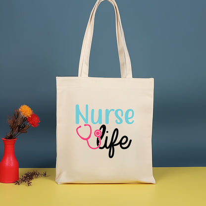 Bolso bandolera de lona estampada, bolso de compras moderno y ligero, bolso de algodón de gran capacidad, paquete de 2 unidades tipo hobo. 