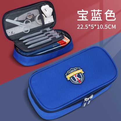 Large capacity multi-layer pencil case, primary school children's stationery box, pencil case, stationery storage bag