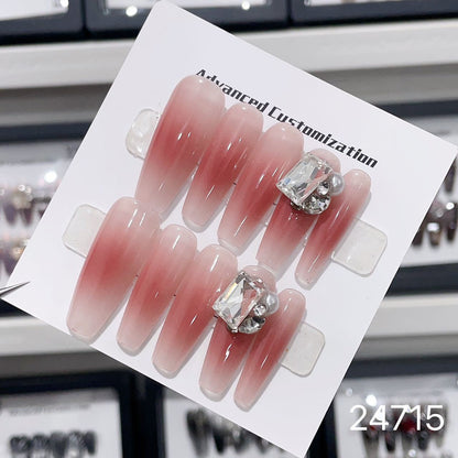 0967- Handmade press on nails fake nails removable