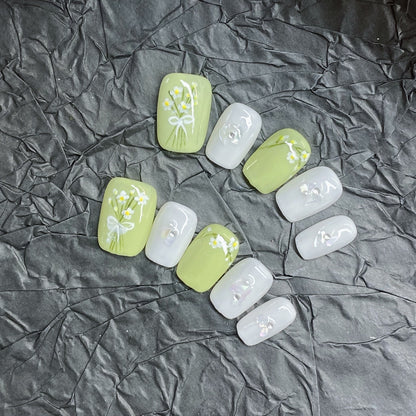 1003- Handmade press on nails fake nails removable