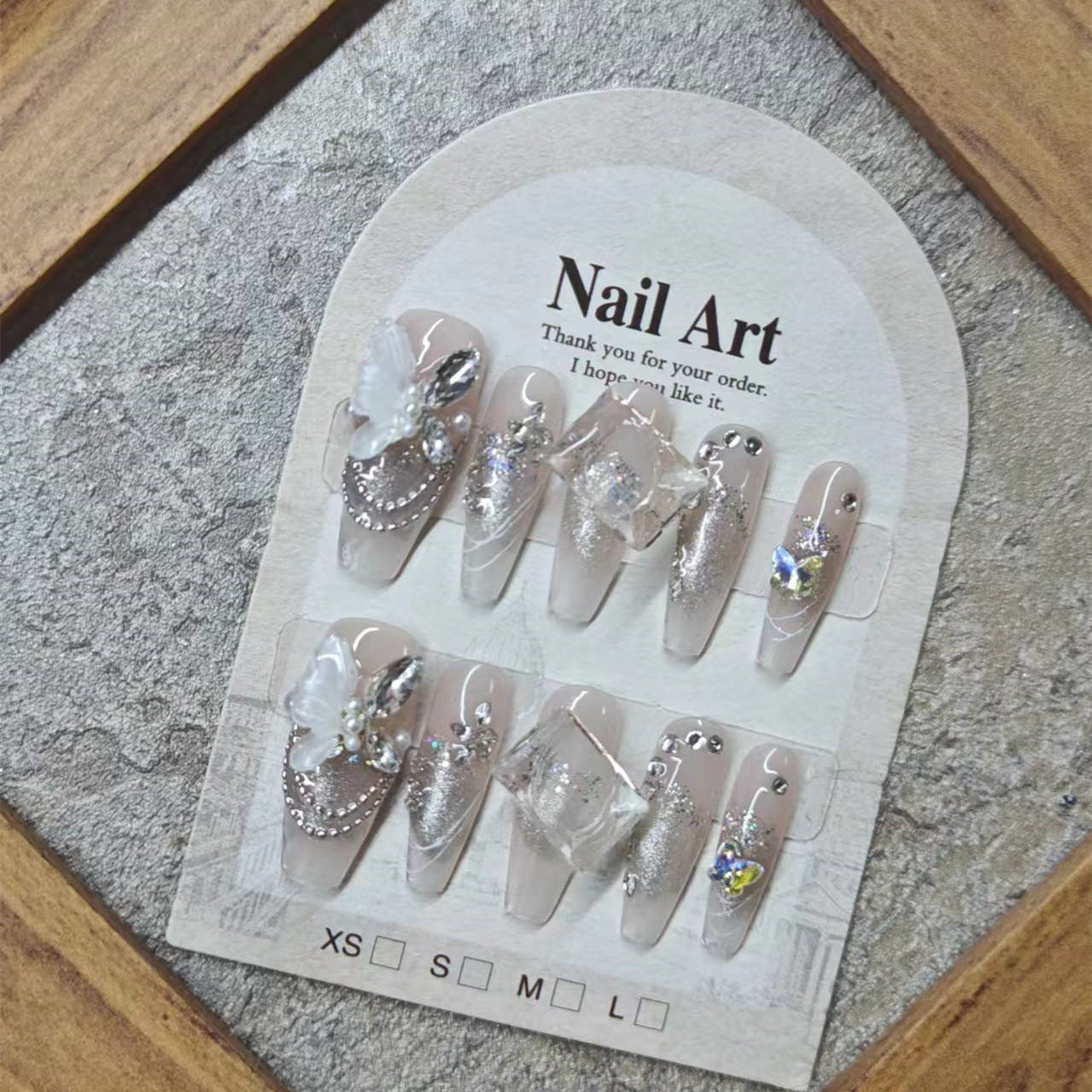 0956- Handmade press on nails fake nails removable