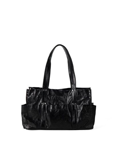 Stylish Metallic Hobo Tote Purse - Summer Design Large Capacity Multi-Compartment Shoulder Bag for Women