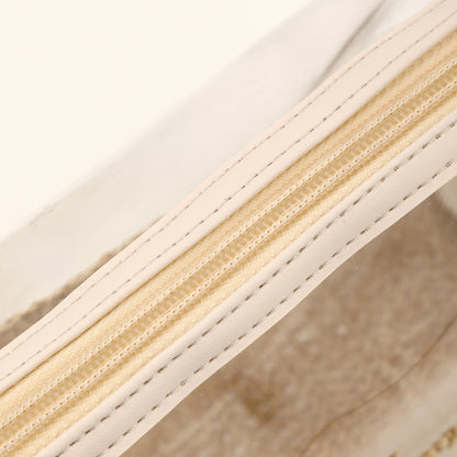 Ladies straw wristlet purse, Cosmetics storage bag transparent, toiletries storage bag, Transparent Cosmetic Bag,