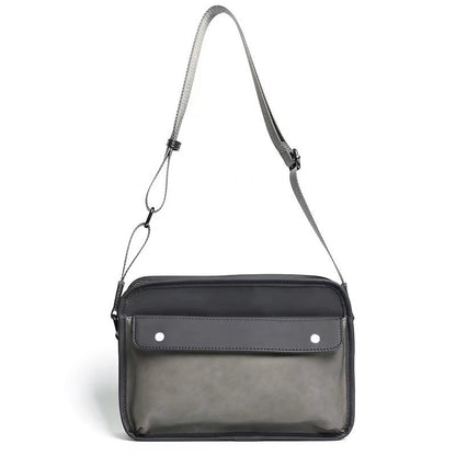 Retro fashion messenger bag, shoulder men's matte crossbody bag, stylish square bag