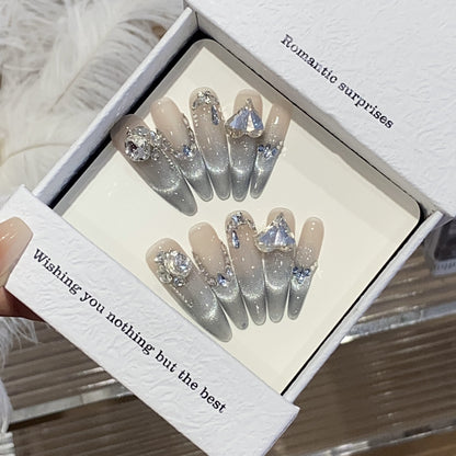 1034- Handmade press on nails fake nails removable