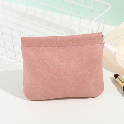 Automatic closing data cable, earphone portable storage bag, lipstick key, cosmetics portable small bag,