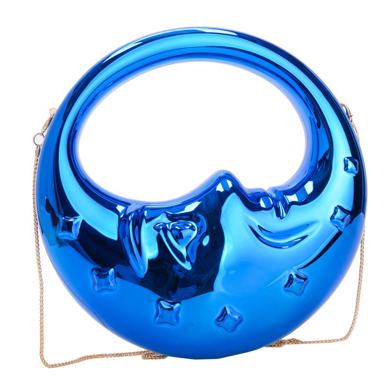 Bolso acrílico con forma de luna, bolso de hombro para mujer, bolso de noche, bolsos de noche formales para mujer, bolso de mano, bolso de mano informal, bolso de mano para fiesta, bolso de graduación, bolso de fiesta. 