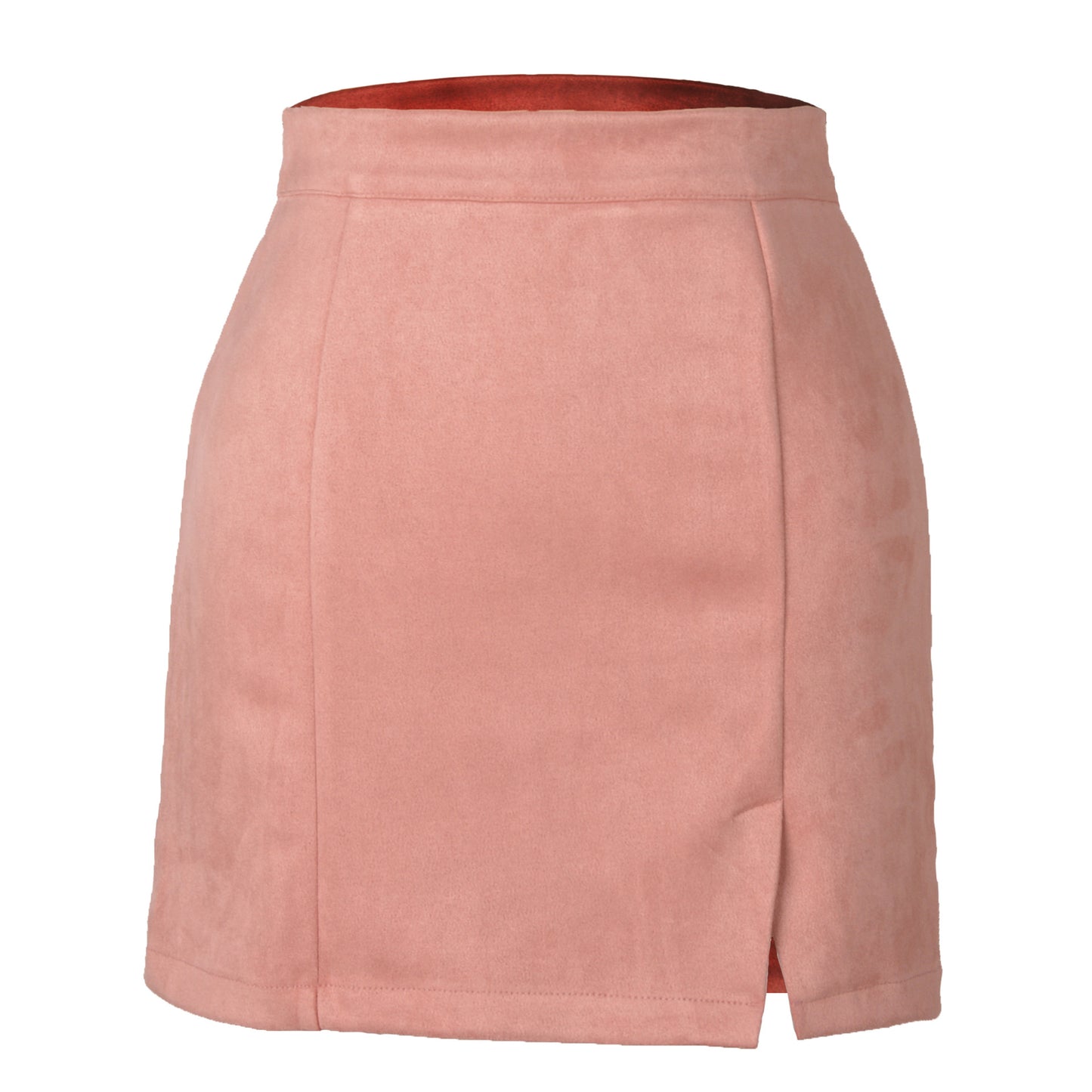 Suede Wrap Mini Skirt