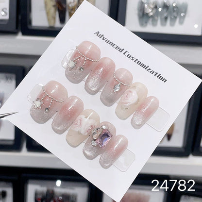 0967- Handmade press on nails fake nails removable