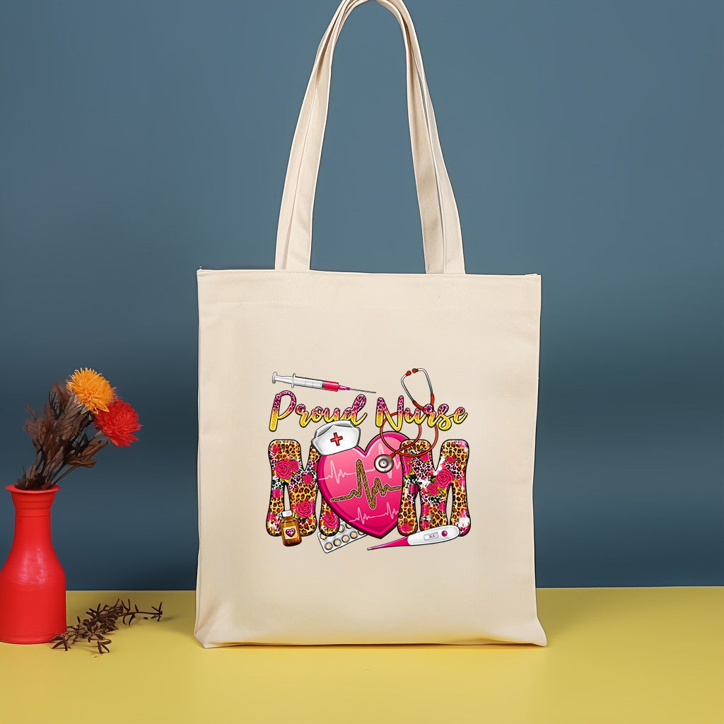 Bolso bandolera de lona estampada, bolso de compras moderno y ligero, bolso de algodón de gran capacidad, paquete de 2 unidades tipo hobo. 