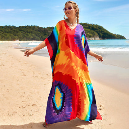 Bohemian Beach Robe ¨C Sexy Loose-Fit Bikini Cover-Up, Vacation Sun Protection Kimono