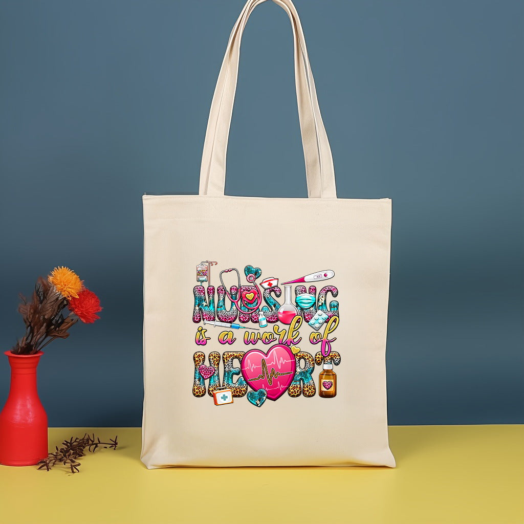 Bolso bandolera de lona estampada, bolso de compras moderno y ligero, bolso de algodón de gran capacidad, paquete de 2 unidades tipo hobo. 