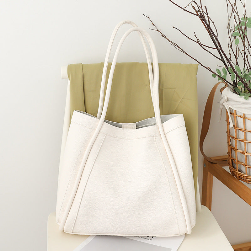 Bolso tote elegante de gran capacidad para mujer - Bolso bandolera tipo cubo retro de PU suave, bolso hobo texturizado 2 en 1 