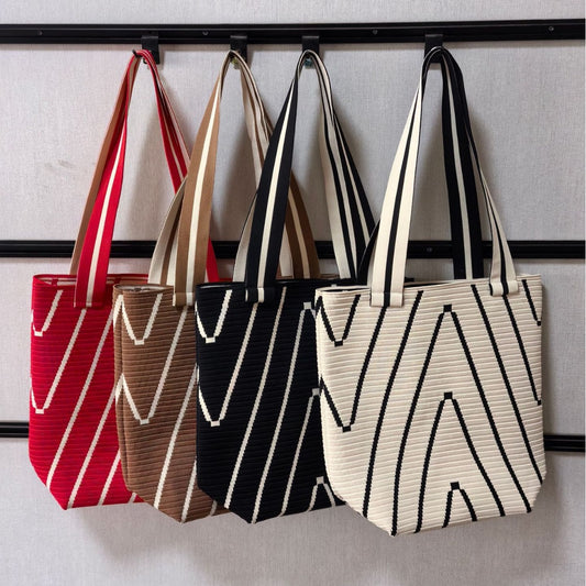 Bolsos de mujer, bolsos tote, bolsos de punto, bolsos de gran capacidad, bolsos de hombro versátiles para mujer, 